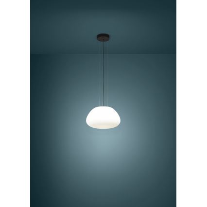 Eglo - Ljuskrona med textilsladd 1xE27/40W/230V svart