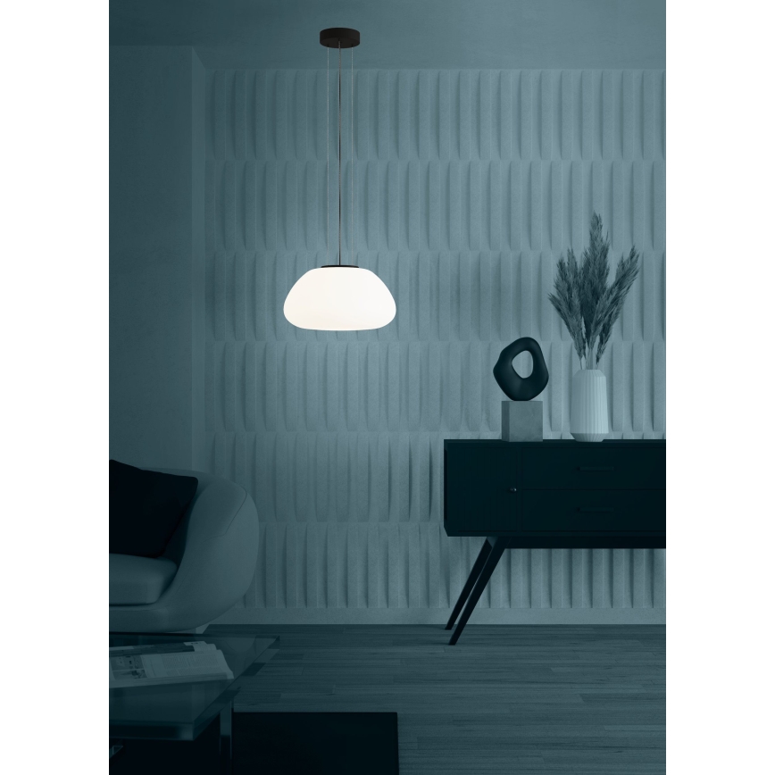 Eglo - Ljuskrona med textilsladd 1xE27/40W/230V svart