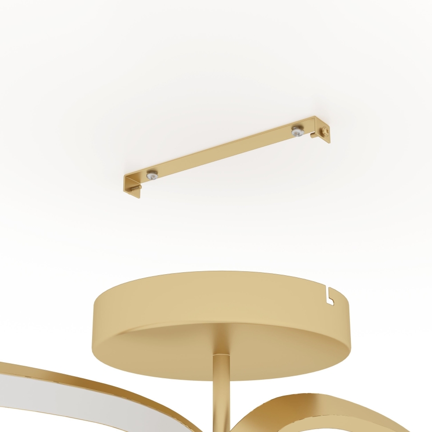 Eglo - Dimbar LED ytmonterad ljuskrona LED/25W/230V 3000K guld