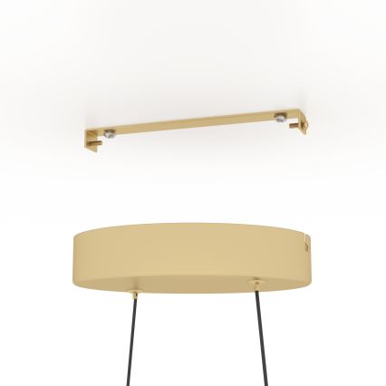 Eglo - LED ljusreglerad ljuskrona på textilsladd LED/37,5W/230V 3000K guld