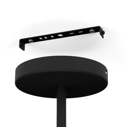 Eglo - Ljuskrona med textilsladd 1xE27/60W/230V diameter 98,5 cm svart