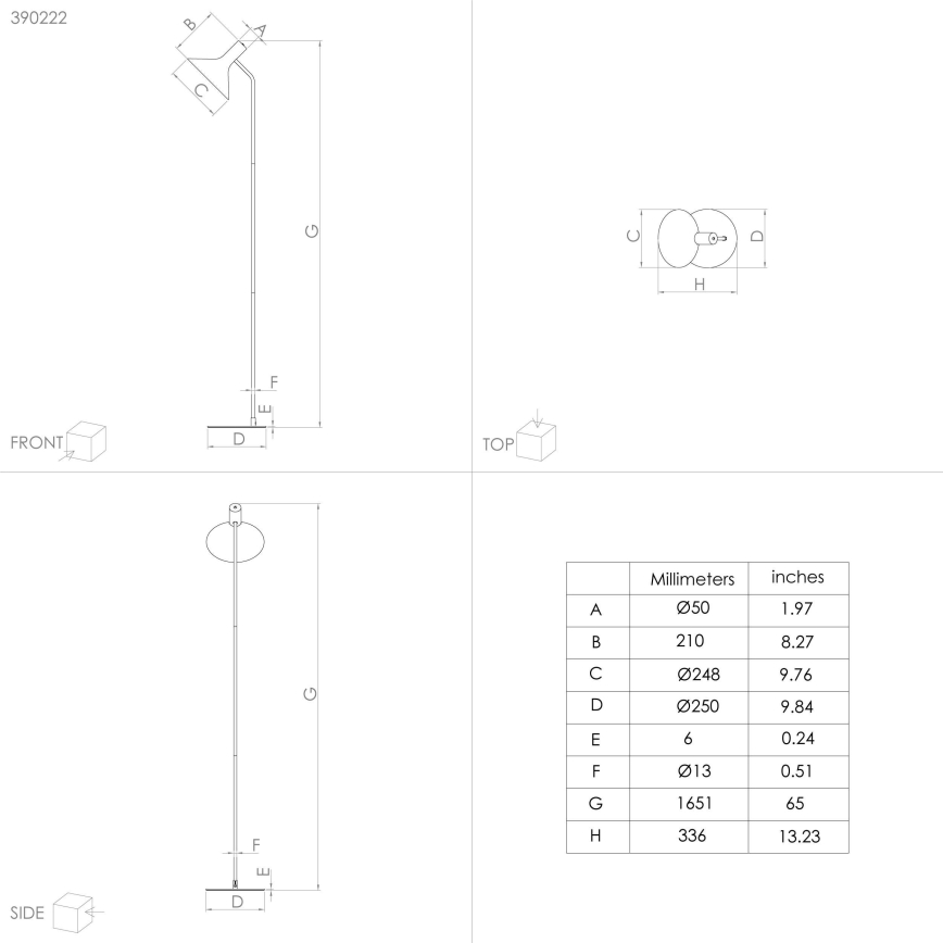 Eglo - Golvlampa 1xE27/28W/230V svart