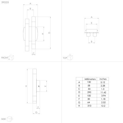 Eglo - LED väggbelysning 4xLED/3,3W/230V 3000K antracit/guld
