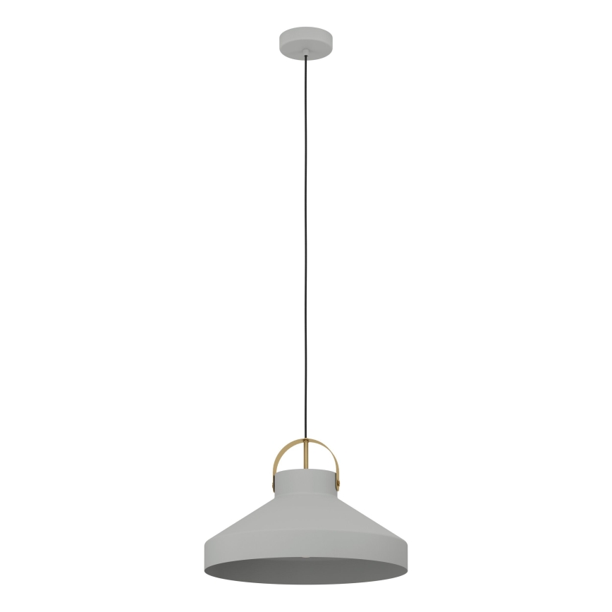 Eglo - Ljuskrona med textilsladd 1xE27/40W/230V grå