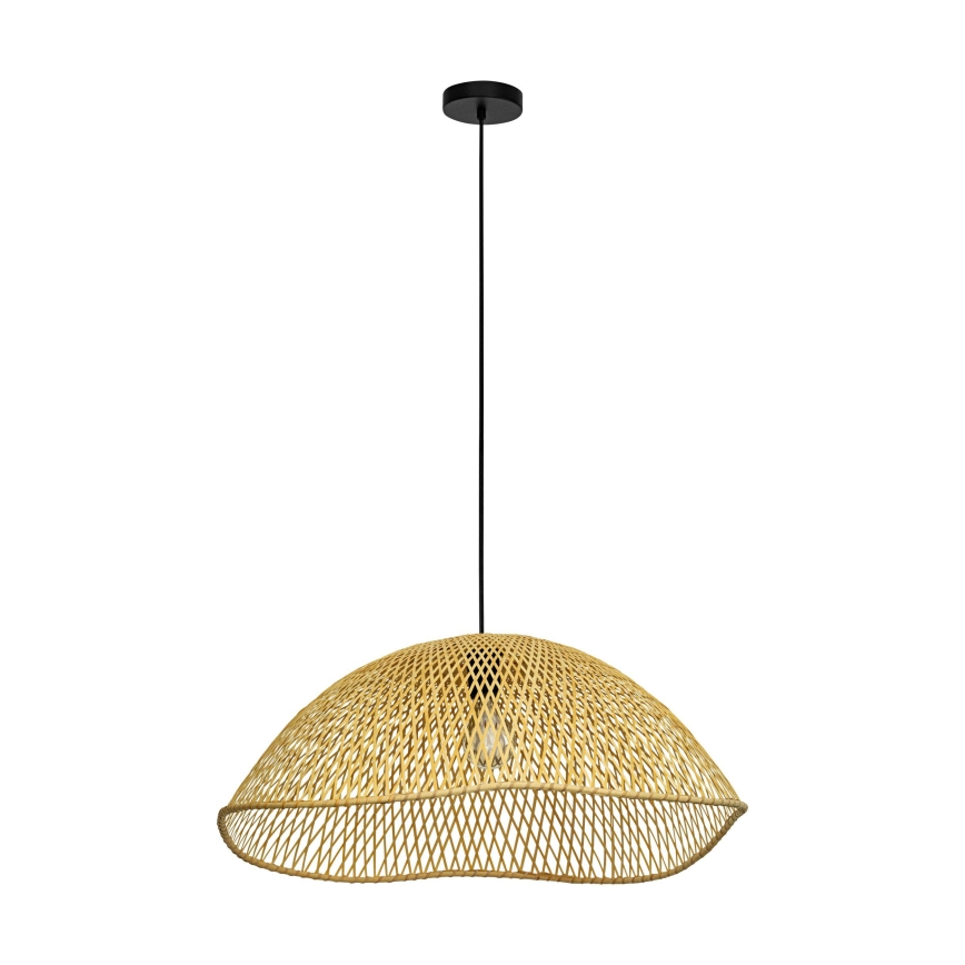 Eglo - Ljuskrona med textilsladd 1xE27/40W/230V diameter 72 cm bambu