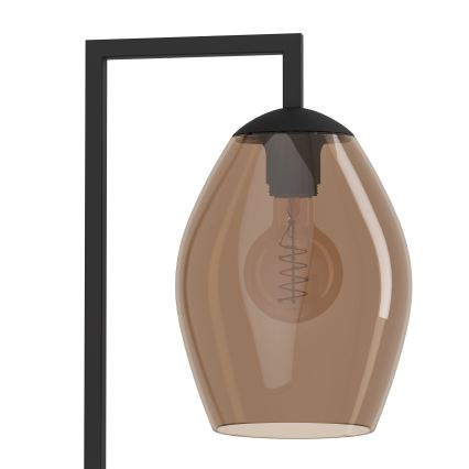 Eglo - Golvlampa 1xE27/40W/230V brun