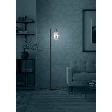 Eglo - Golvlampa 1xE27/40W/230V rökig