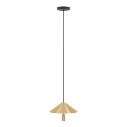 Eglo - LED ljuskrona med textilsladd LED/12W/230V 3000K guld