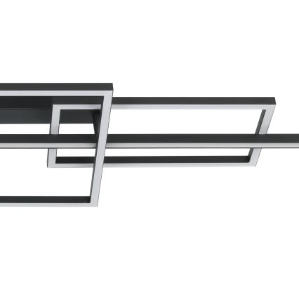 Eglo - Dimbar LED ytmonterad ljuskrona LED/34,5W/230V 3000K svart