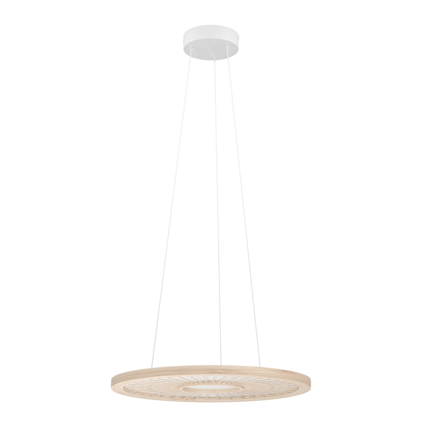 Eglo - LED ljusreglerad ljuskrona på textilsladd LED/36W/230V 4000K beige
