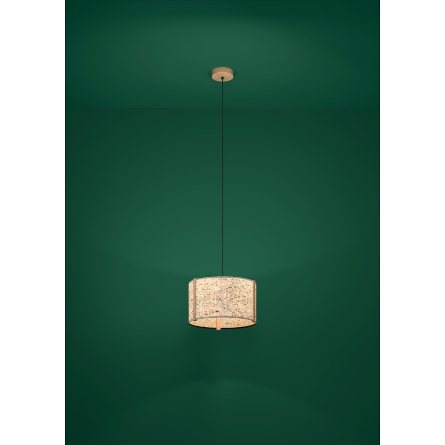 Eglo - Ljuskrona med textilsladd 1xE27/25W/230V beige