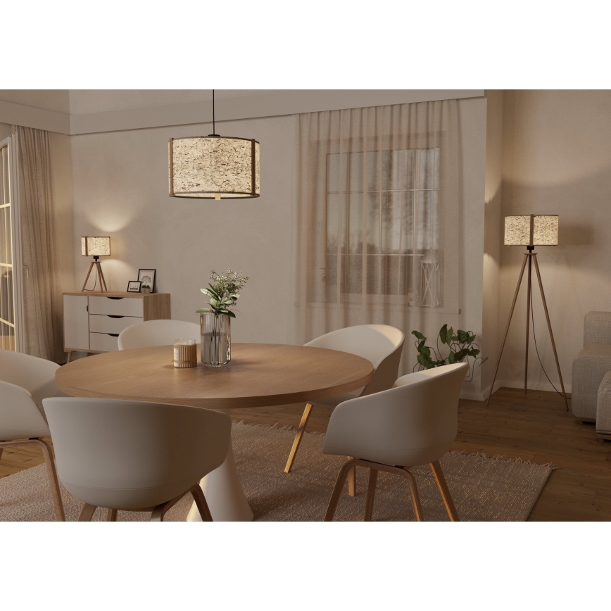 Eglo - Bordslampa 1xE27/25W/230V beige
