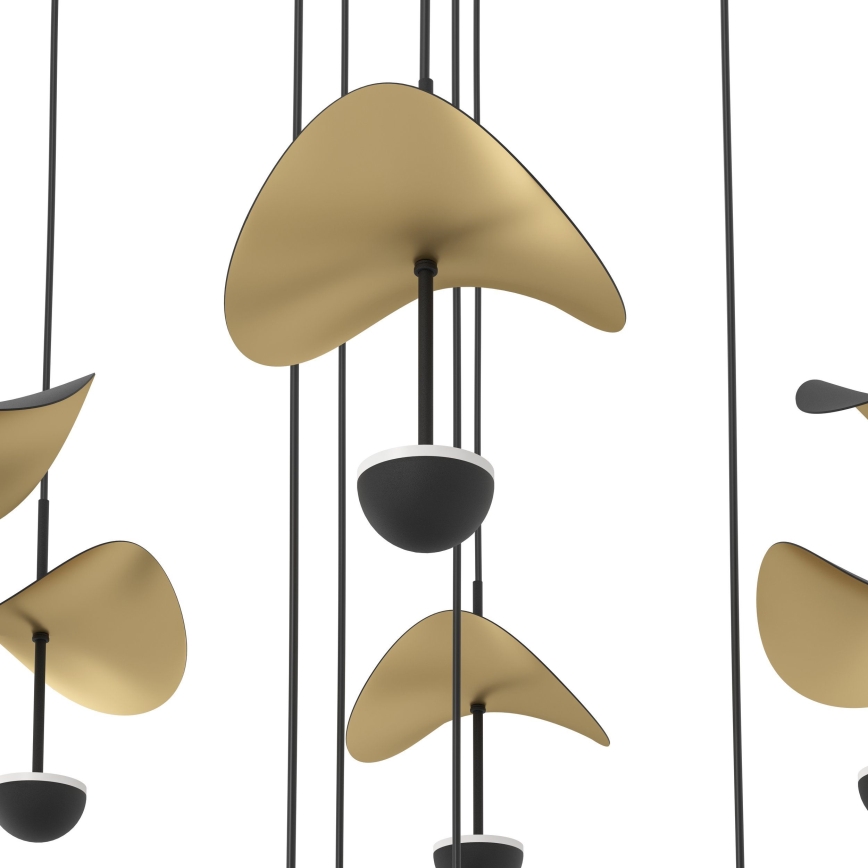 Eglo - LED ljusreglerad ljuskrona på textilsladd 10xLED/2,3W/230V 3000K diameter 58 cm