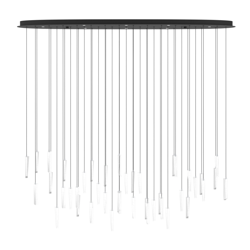 Eglo - LED ljusreglerad ljuskrona på textilsladd 8xLED/4,2W/230V 3000K genomskinlig