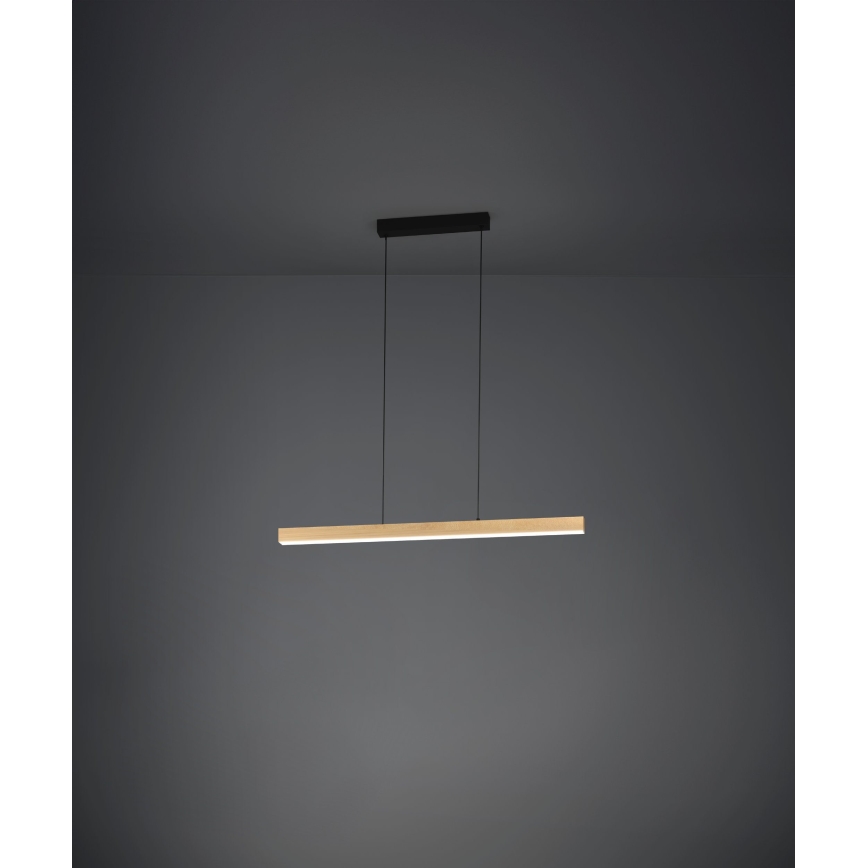 Eglo - LED ljusreglerad ljuskrona på textilsladd LED/21W/230V 3000K brun