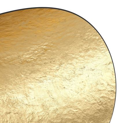 Eglo - Ljuskrona med textilsladd 1xE27/40W/230V 53 cm svart/guld