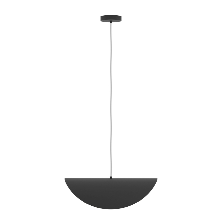 Eglo - Ljuskrona med textilsladd 1xE27/40W/230V 53 cm svart/guld