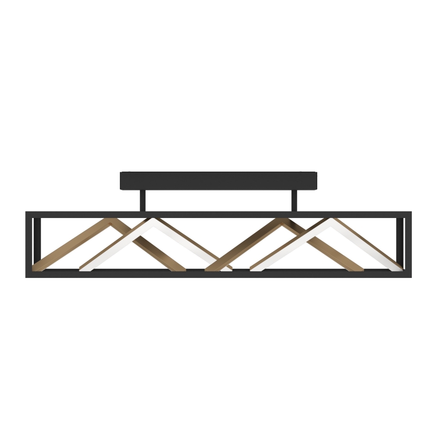 Eglo - Dimbar LED ytmonterad ljuskrona LED/45W/230V 2700-6500K svart/guld + fjärrkontroll