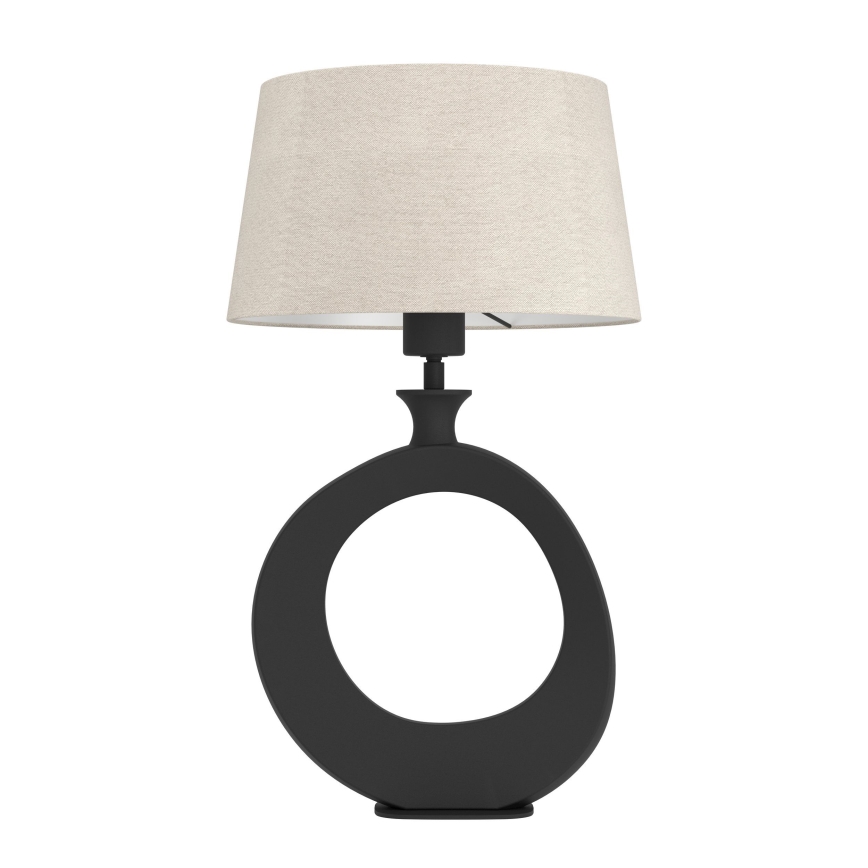 Eglo - Bordslampa 1xE27/60W/230V 52,5 cm svart/grädde