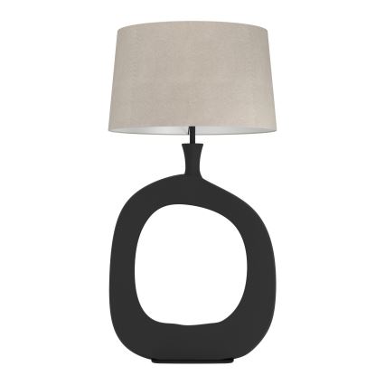 Eglo - Bordslampa 1xE27/60W/230V 88 cm svart/grädde