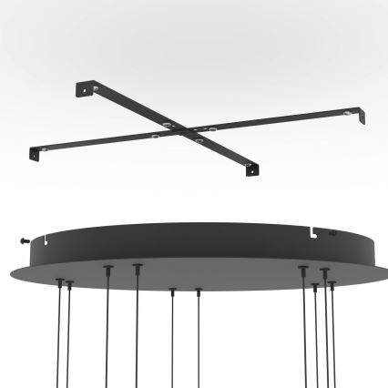 Eglo - dimbar LED-takpendel på vajer 5xLED/5,8W/230V svart/rökfärgad