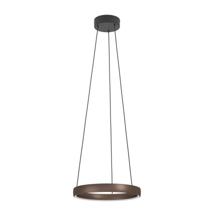 Eglo - LED-dimbar taklampa på kabel med rörelsesensor 2xLED/25W/230V 2200-6500K Ø 80 cm brun