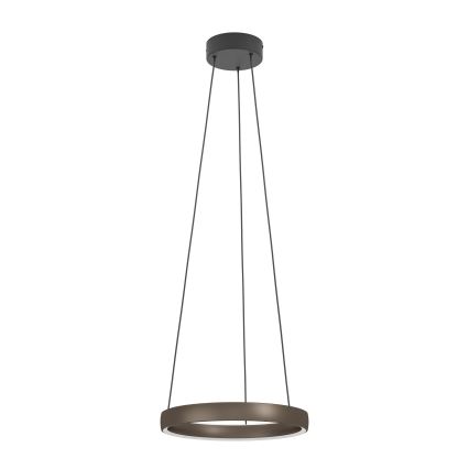 Eglo - LED-pendellampa på vajer, dimbar, med rörelsesensor 2xLED/19W/230V 2200-6500K Ø 55 cm brun