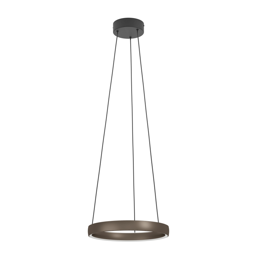 Eglo - LED-pendellampa på vajer, dimbar, med rörelsesensor 2xLED/19W/230V 2200-6500K Ø 55 cm brun
