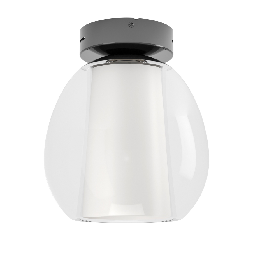 Eglo - Dimmbar LED-taklampa LED/5,5W/230V + LED/1,6W 2200-6500K Ø 25 cm svart krom + fjärrkontroll
