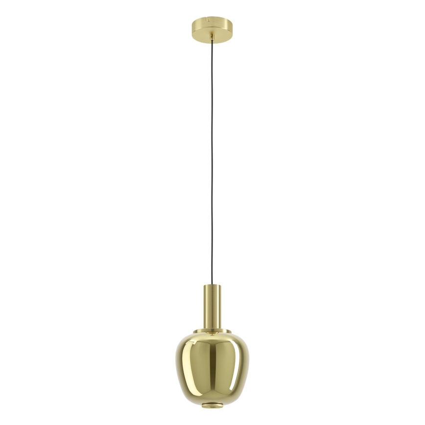 Eglo - LED dimbar pendellampa med vajer 1xLED/5,5W/230V + 1xLED/1,6W guld