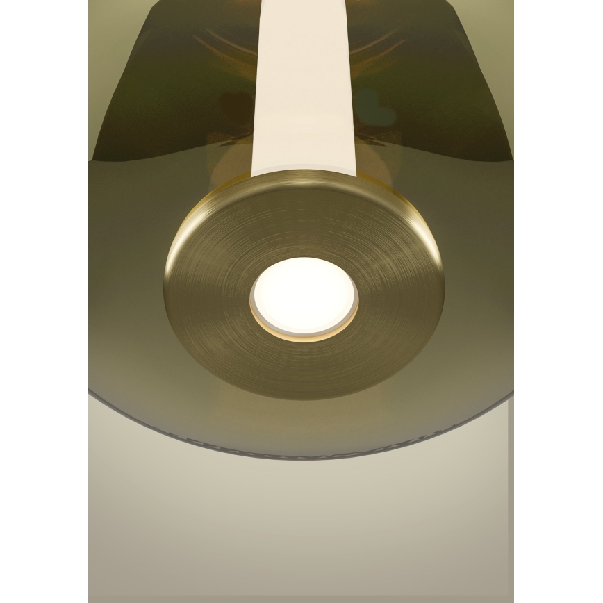 Eglo - LED dimbar pendellampa med vajer 1xLED/5,5W/230V + 1xLED/1,6W guld