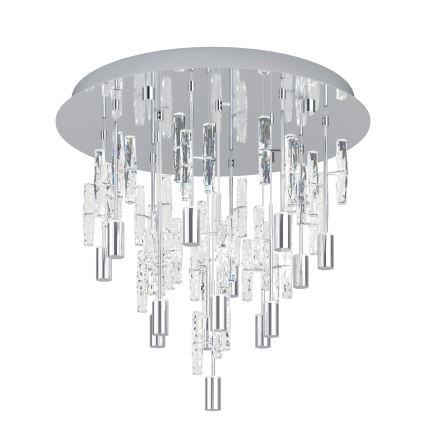 Eglo - LED-taklampa 15xLED/2,6W/230V 2200/3000/4000K Ø 50 cm blank krom