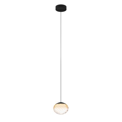 Eglo - LED-dimmbar pendellampa med vajer LED/5,8W/230V 2200-6500K beige/rökfärgad + fjärrkontroll