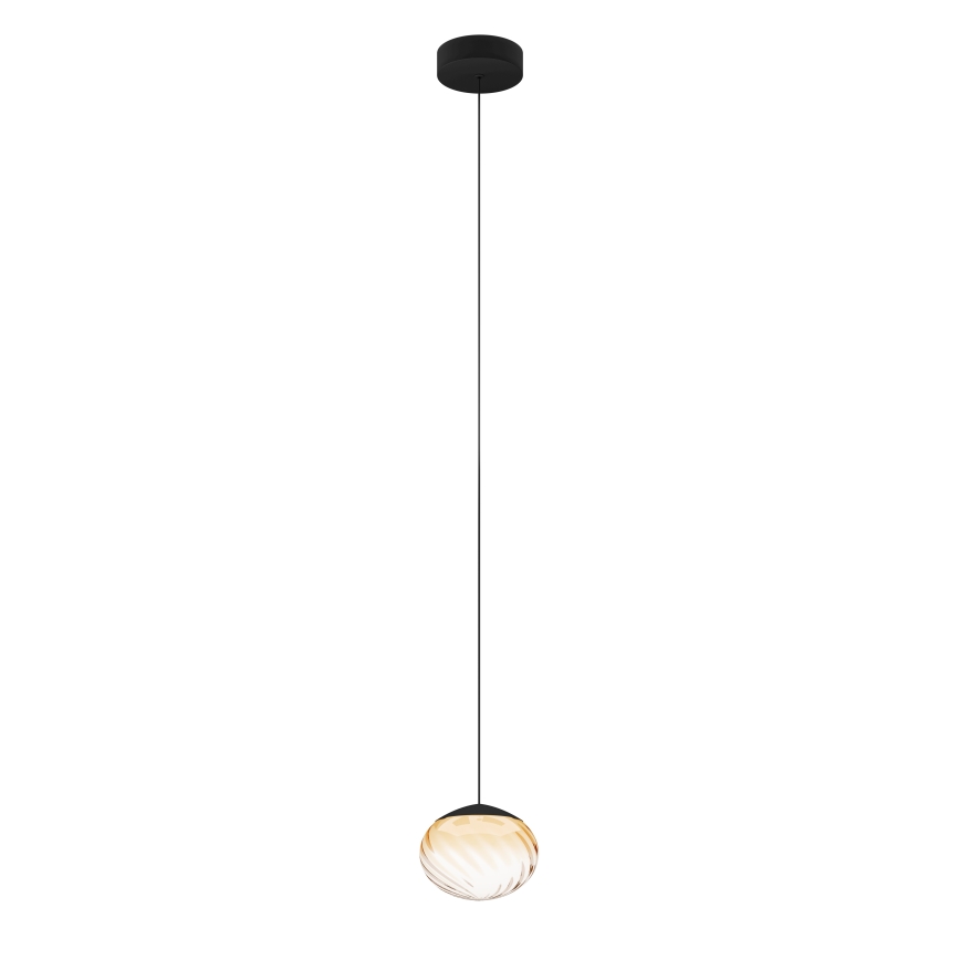 Eglo - LED-dimmbar pendellampa med vajer LED/5,8W/230V 2200-6500K beige/rökfärgad + fjärrkontroll