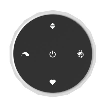 Eglo - LED dimbar pendellampa på kabel 5xLED/5,8W/230V 2200-6500K svart/beige/rökfärgad + fjärrkontroll
