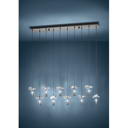 Eglo - LED-ljuskrona på vajer 10xLED/2,6W/230V 2200/3000/4000K blank krom