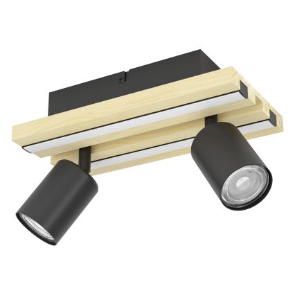Eglo - LED-spotlight 2xLED/2,2W/230V + 2xLED/1,2W + 2xLED/2W beige/svart