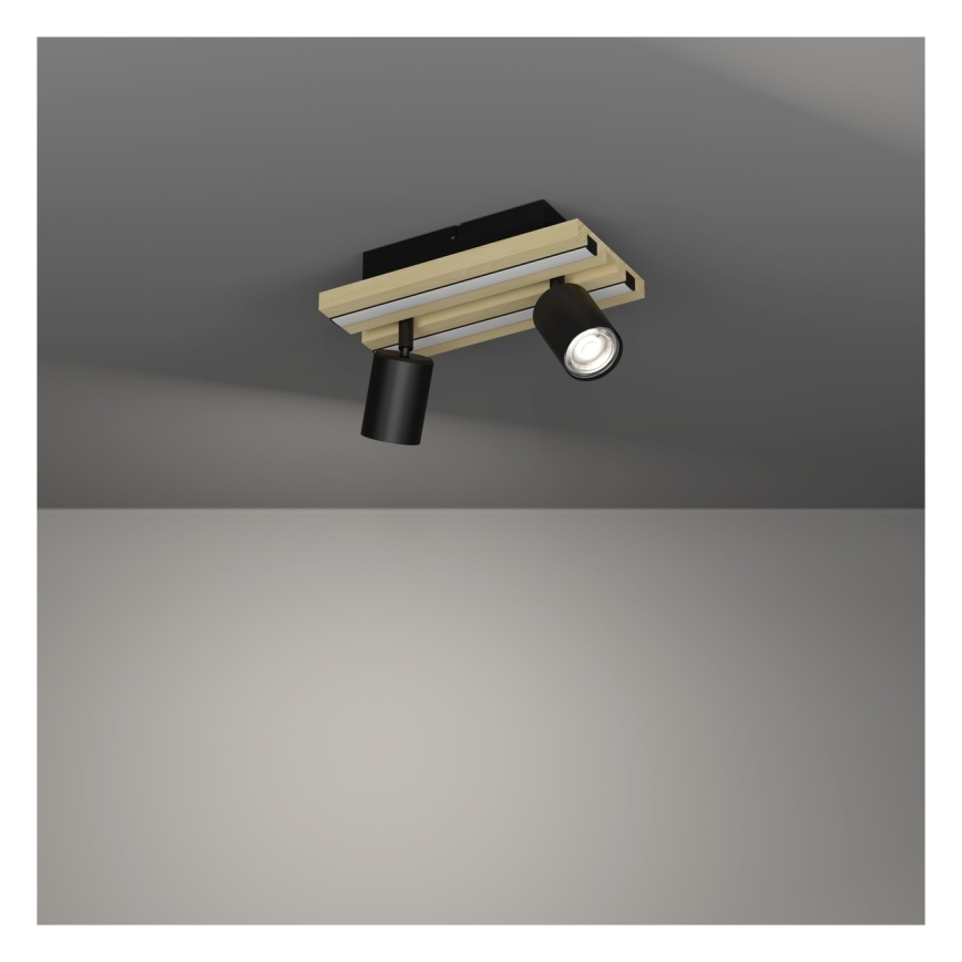 Eglo - LED-spotlampa 2xLED/2,2W/230V + 2xLED/1,2W + 2xLED/2W beige/svart