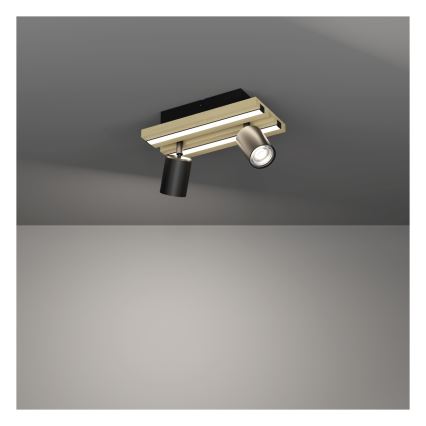 Eglo - LED-spotlampa 2xLED/2,2W/230V + 2xLED/1,2W + 2xLED/2W beige/svart