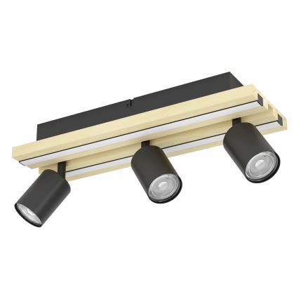 Eglo - LED-spottarmatur 3xLED/2,2W/230V + 2xLED/1,2W + 2xLED/2W beige/svart