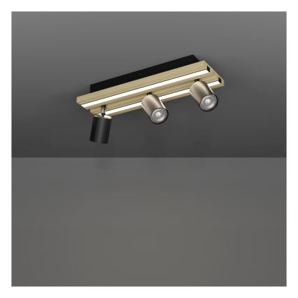 Eglo - LED-spottarmatur 3xLED/2,2W/230V + 2xLED/1,2W + 2xLED/2W beige/svart