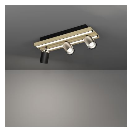 Eglo - LED-spottarmatur 3xLED/2,2W/230V + 2xLED/1,2W + 2xLED/2W beige/svart