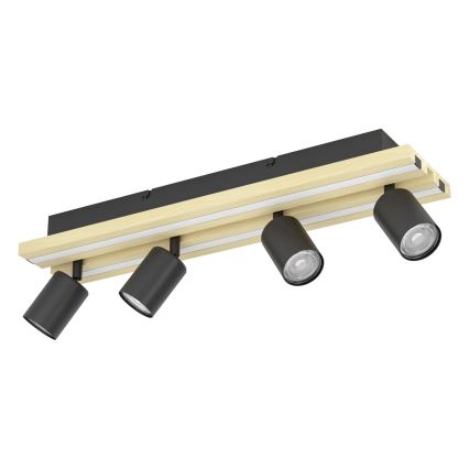 Eglo - LED-spott 4xLED/2,2W/230V + 2xLED/1,2W + 2xLED/2W beige/svart