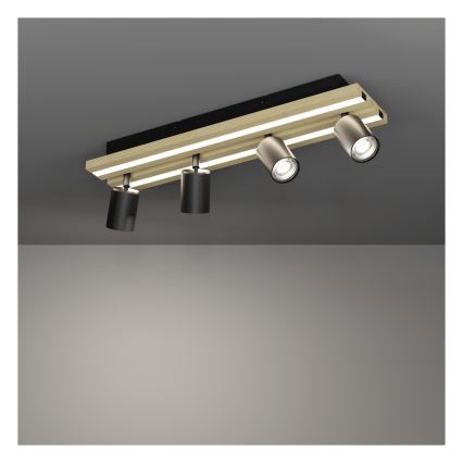 Eglo - LED-spott 4xLED/2,2W/230V + 2xLED/1,2W + 2xLED/2W beige/svart