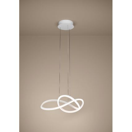 Eglo - LED dimbar pendellampa på kabel LED/40W/230V 2200-6500K vit + fjärrkontroll