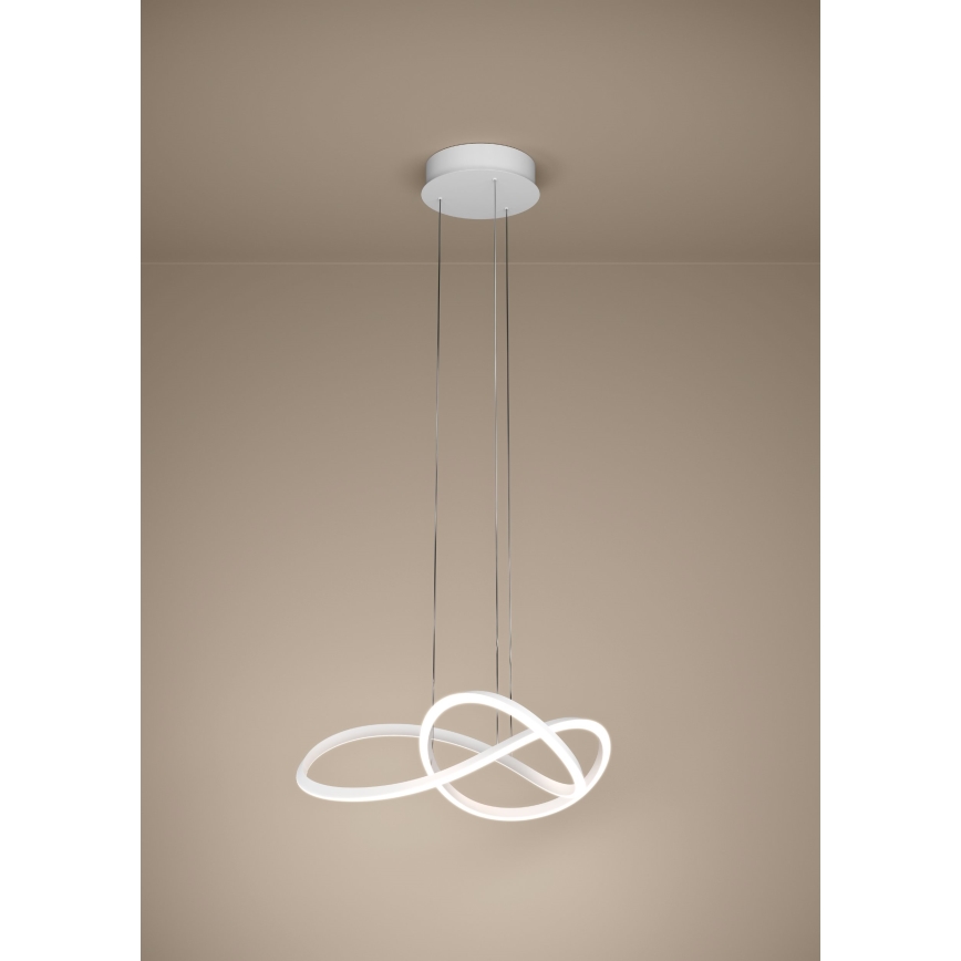 Eglo - LED dimbar pendellampa på kabel LED/40W/230V 2200-6500K vit + fjärrkontroll