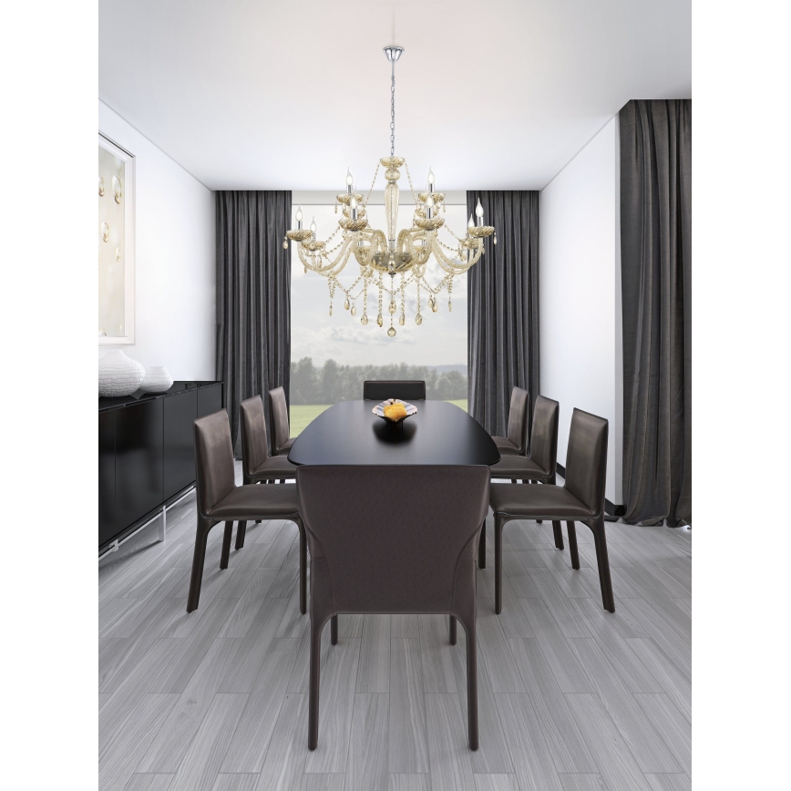 Eglo 39094 - Ljuskrona BASILANO 12xE14/40W/230V