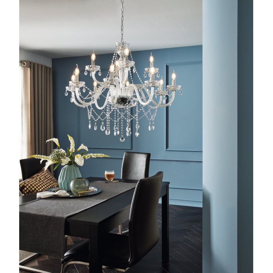 Eglo 39102 - Ljuskrona BASILANO 1 12xE14/40W/230V