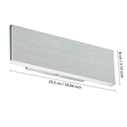 Eglo - LED väggbelysning 2xLED/5,4W/230V