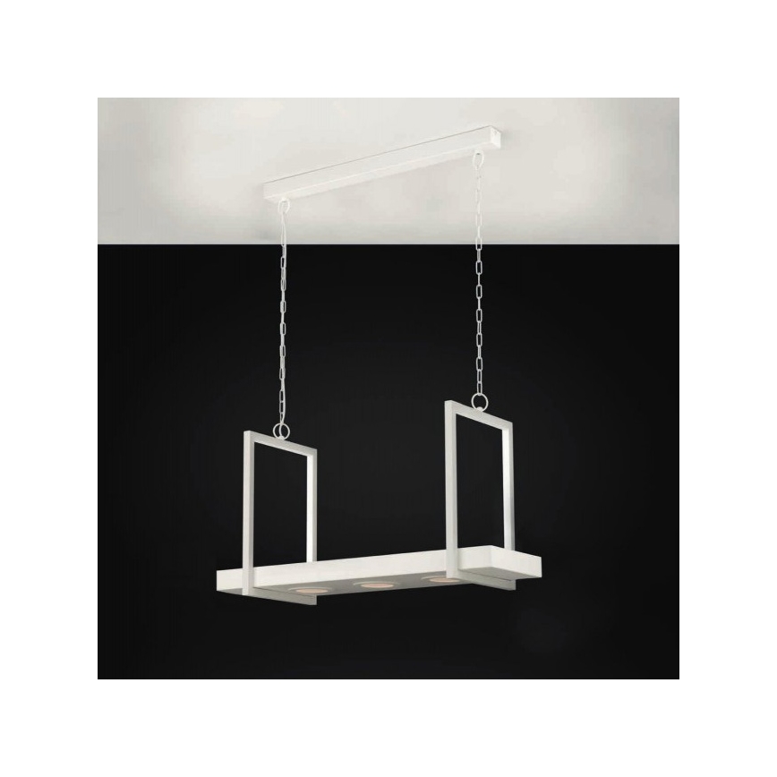 Eglo 39301 - LED RGBW dimmbar ljuskrona med kedja och hylla CALAMONA 3xLED/6W/230V + fjärrkontroll